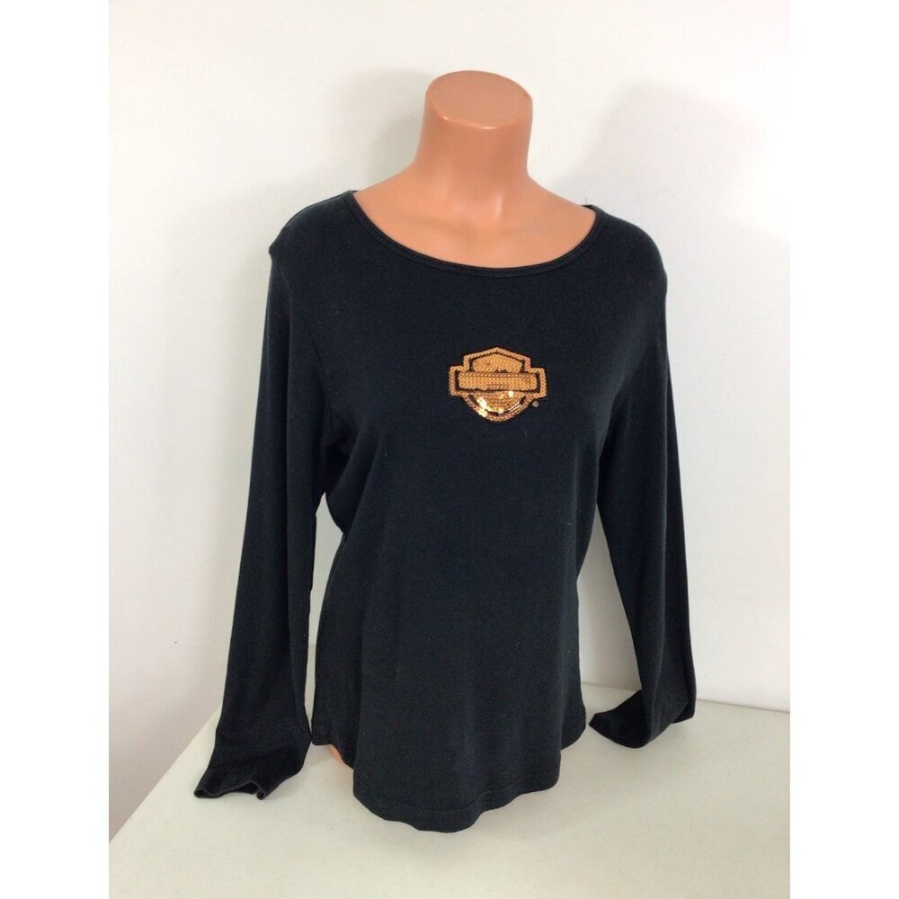 Harley Davidson Motorcycle Top Pullover Womens XL